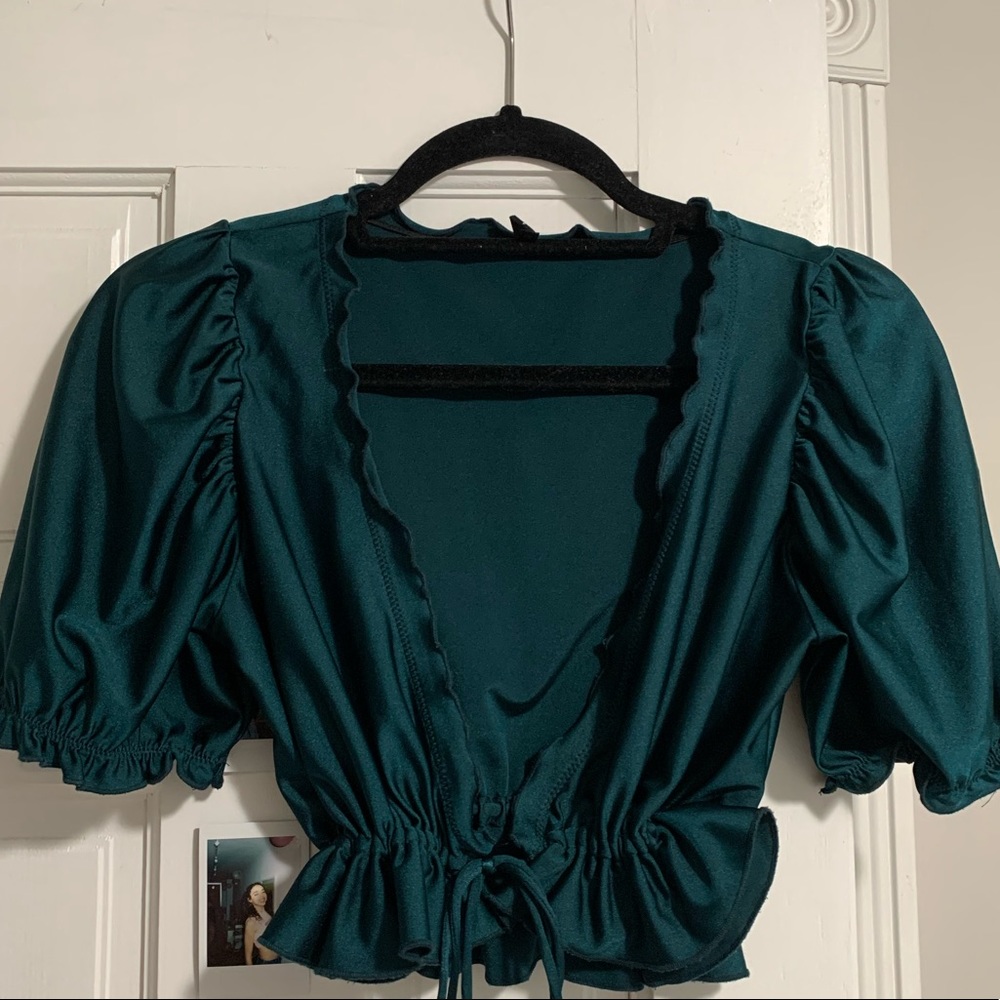 UO Teal Blouse